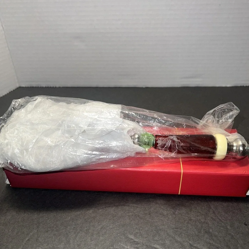Lenox Holiday Gatherings Pierced Table Spoon Stainless Steel Serving Spoon Boxed